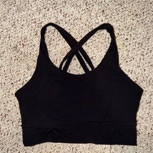BuffBunny Black Strappy Sports Bra
